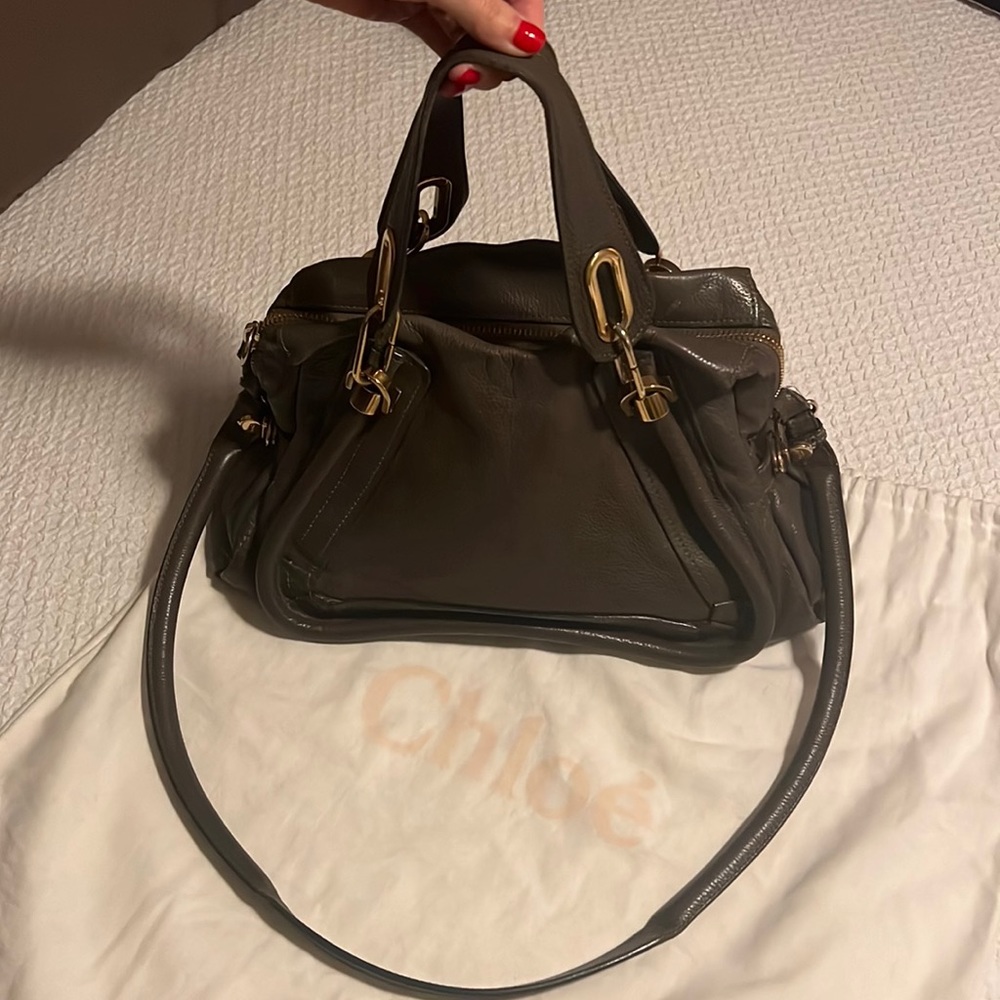 Chloe Calfskin Paraty Satchel Bag